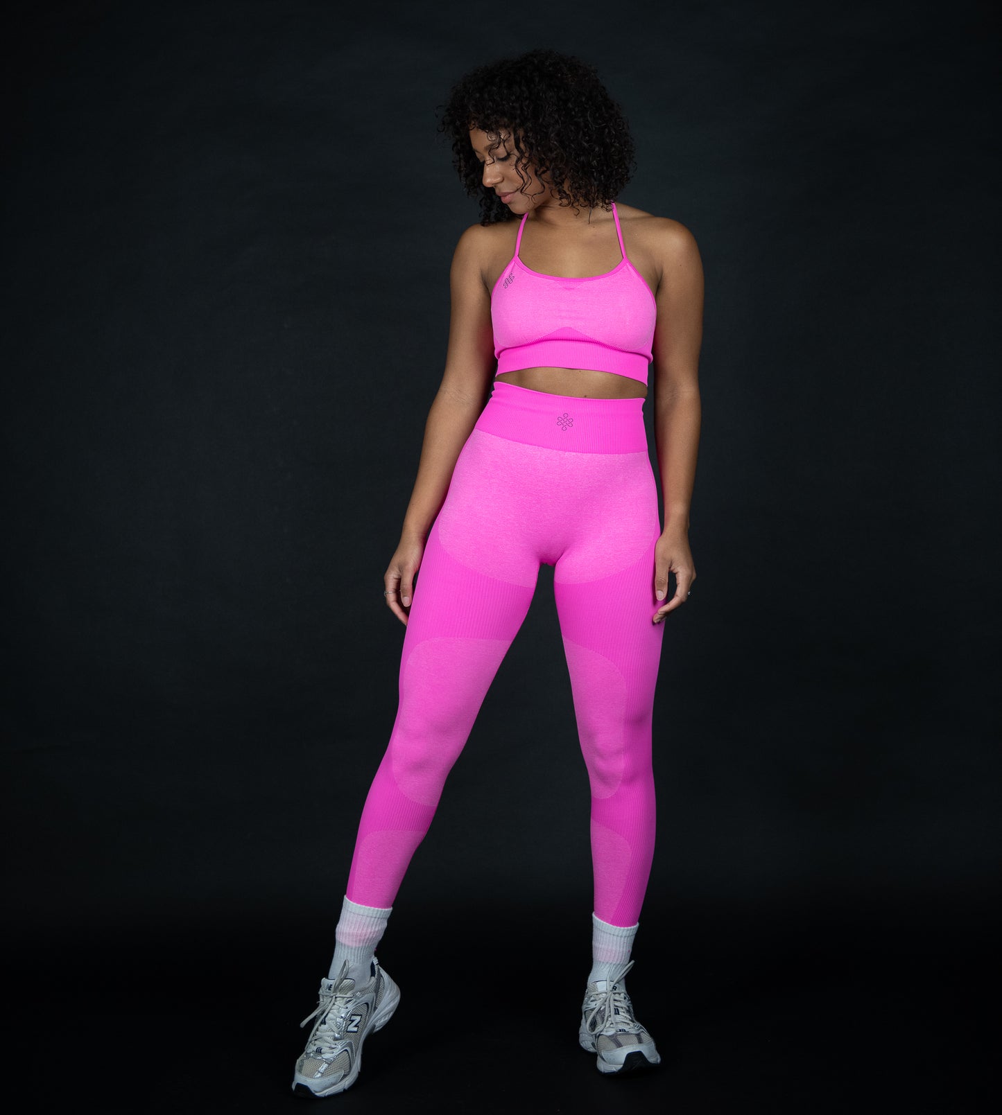 2 Piece Set with Yoga Pants and Padded Sports Bra